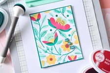 Sizzix Stencils By Catherine Pooler - Happy Garden